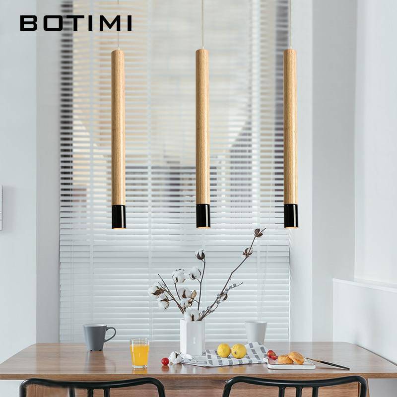 Suspension design tube en bois Botimi - vue 5 sur 8