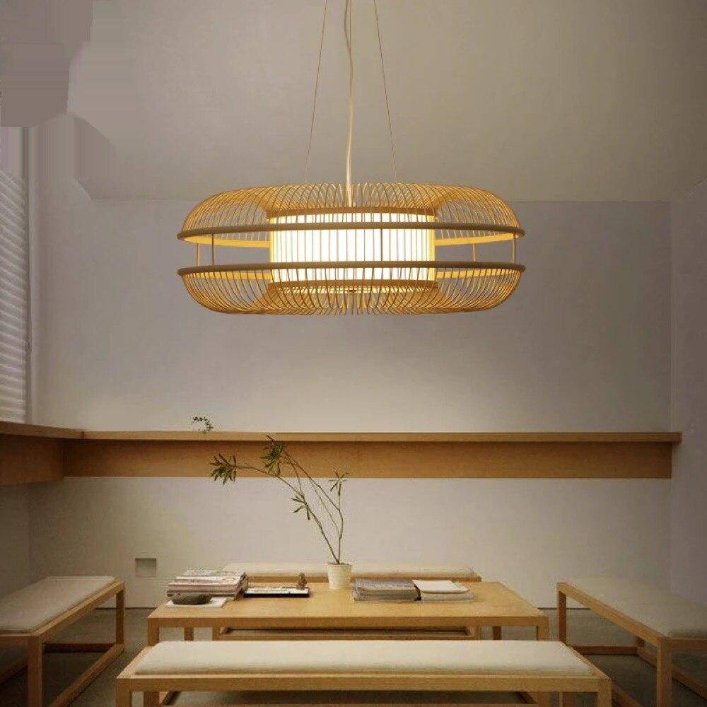 Suspension design ovale en bambou Chandy - vue 3 sur 5