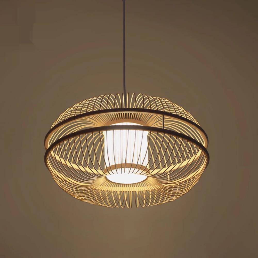 Suspension design ovale en bambou Chandy - vue 5 sur 5