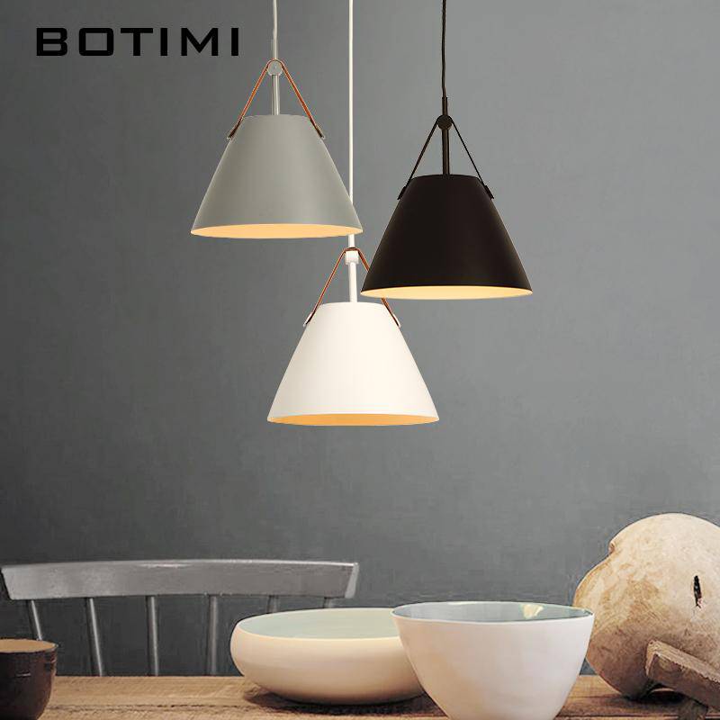 Suspension design LED en métal et tissu Botimi - vue 5 sur 13