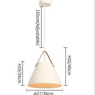 Suspension design LED en métal et tissu Botimi - vue 13 sur 13