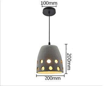 Suspension design en résine style ciment de plusieurs formes Loft - vue 6 sur 9