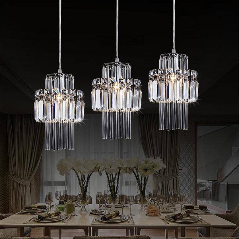 Suspension en cristal style industriel à LED - vue 5 sur 4