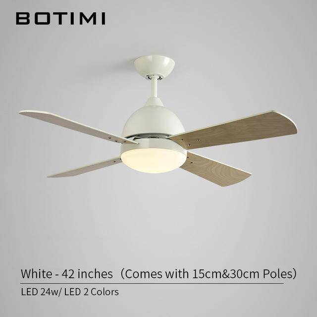 Ventilateur de plafond LED Electric (base noire ou blanche) - vue 4 sur 4