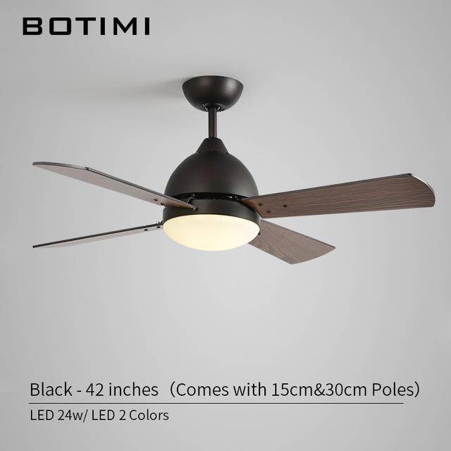 Ventilateur de plafond LED Electric (base noire ou blanche) - vue 3 sur 4