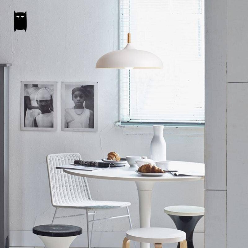 Suspension design LED avec abat-jour arrondi en métal style Sun - vue 5 sur 6
