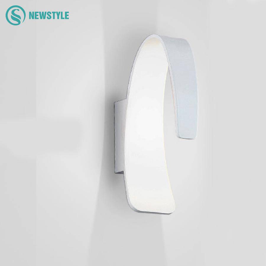 Applique design LED moderne arrondie blanche - vue 5 sur 5