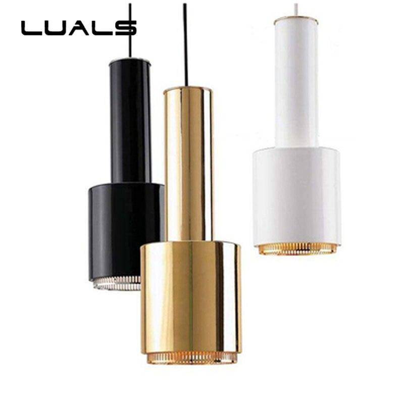 Suspension design LED aux formes cylindriques métal - vue 5 sur 12