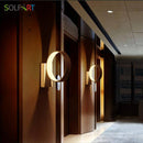 Applique design LED cercle blanc