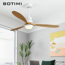 Ventilateur de plafond LED Modern à base colorée