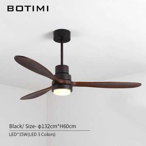 Ventilateur de plafond LED Modern à base colorée