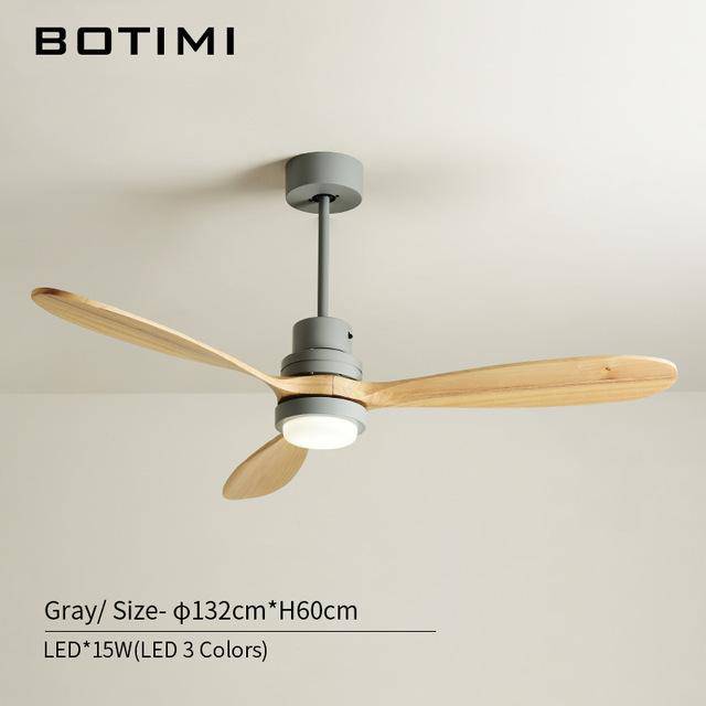 Ventilateur de plafond LED Modern à base colorée - vue 7 sur 9