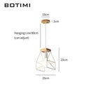 Suspension design LED cage blanche en métal