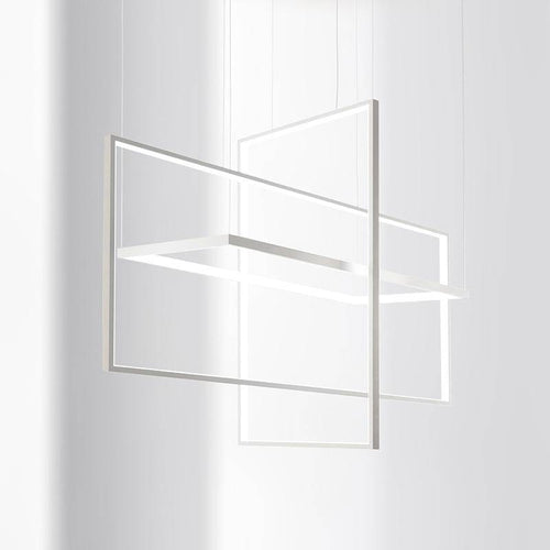Lustre design moderne LED rectangles