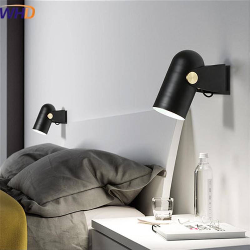 Applique design LED spot noir ajustable Nordic