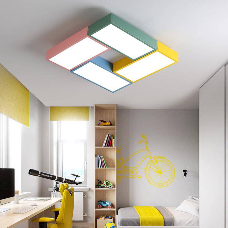 Plafonnier LED rectangulaire de couleur Dining - vue 8 sur 8
