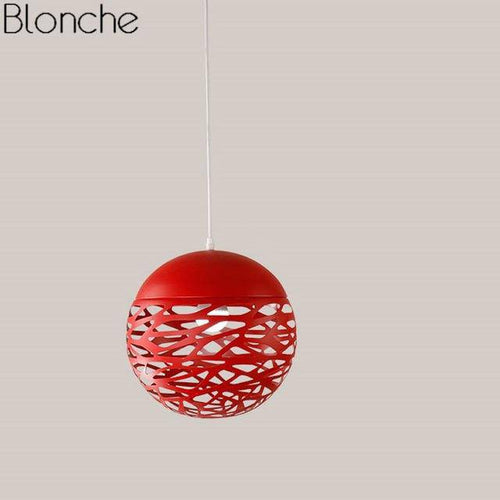 Suspension design moderne en boule trouée Hollow (plusieurs couleurs)