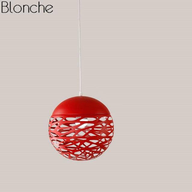 Suspension design moderne en boule trouée Hollow (plusieurs couleurs) - vue 6 sur 10