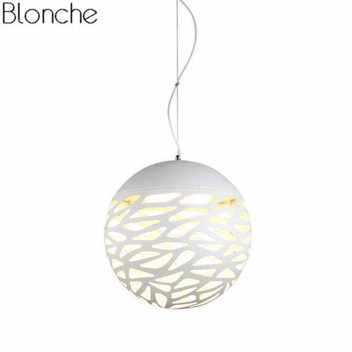 Suspension design moderne en boule trouée Hollow (plusieurs couleurs)