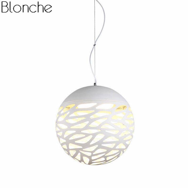 Suspension design moderne en boule trouée Hollow (plusieurs couleurs) - vue 5 sur 10