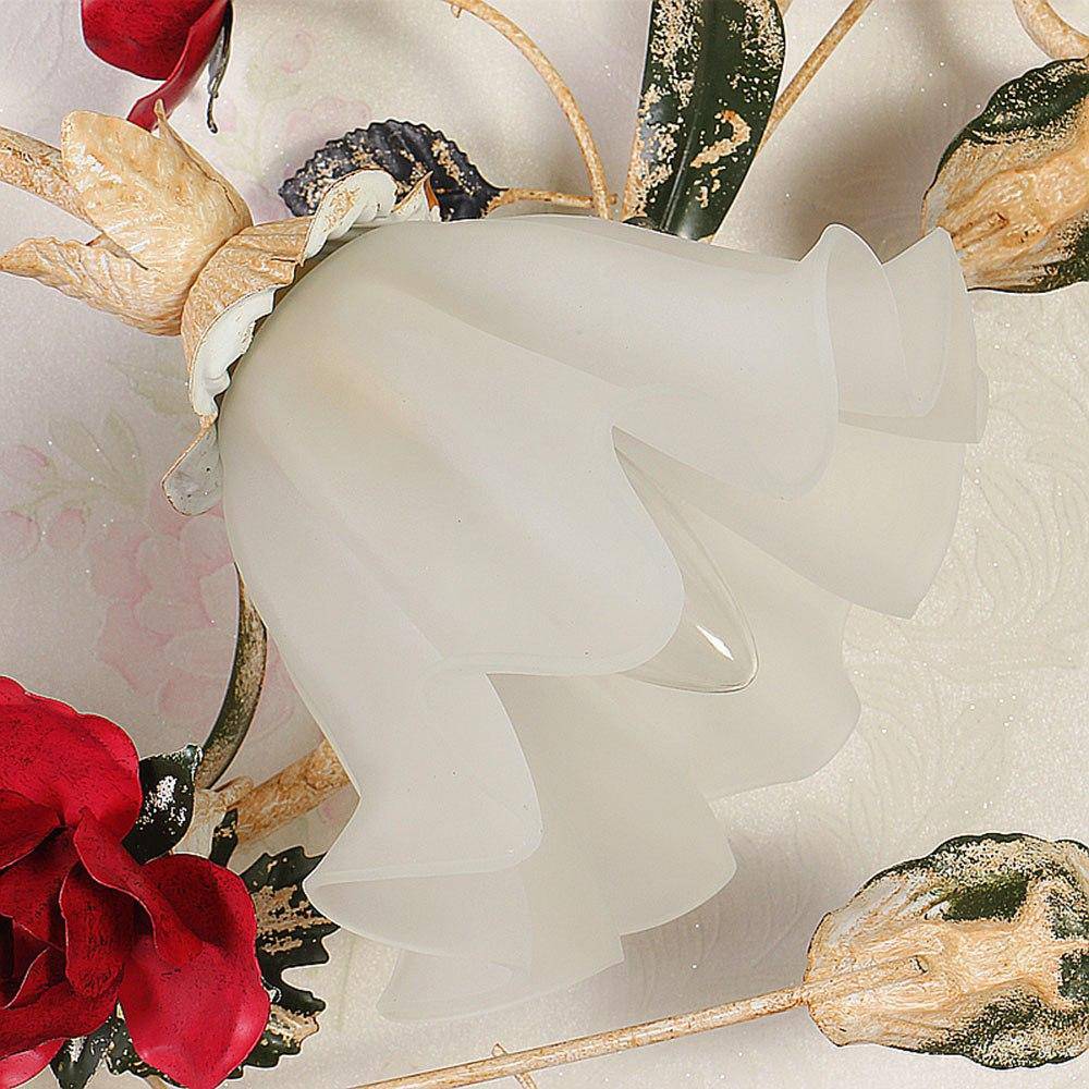 Plafonnier LED avec fleurs en verre Mount - vue 7 sur 7