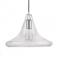 Suspension design en verre triangulaire à LED