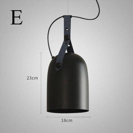 Suspension design LED avec abat-jour en métal arrondi Loft