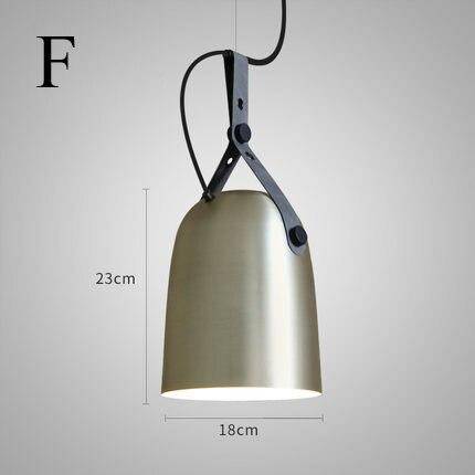 Suspension design LED avec abat-jour en métal arrondi Loft - vue 9 sur 11