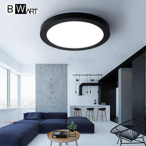 Plafonnier rond avec bordure de couleur Bwart