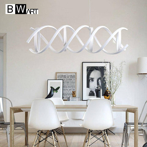Suspension design LED en spirale Bwart
