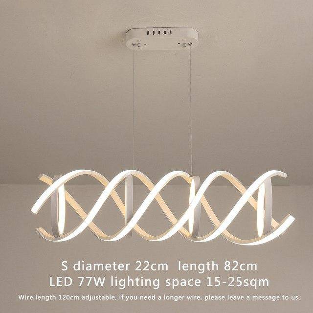 Suspension design LED en spirale Bwart - vue 5 sur 5
