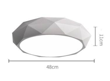 Plafonnier design LED géométrique diamant