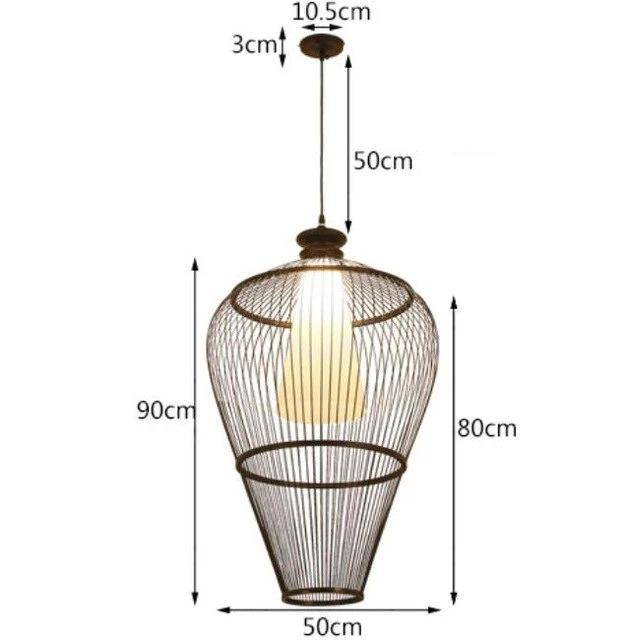 Suspension cage en bambou Simple - vue 5 sur 7