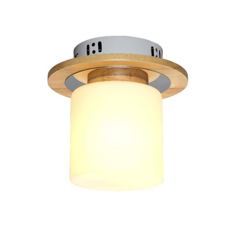 Plafonnier moderne à LED en bois style scandinave Square - vue 7 sur 8