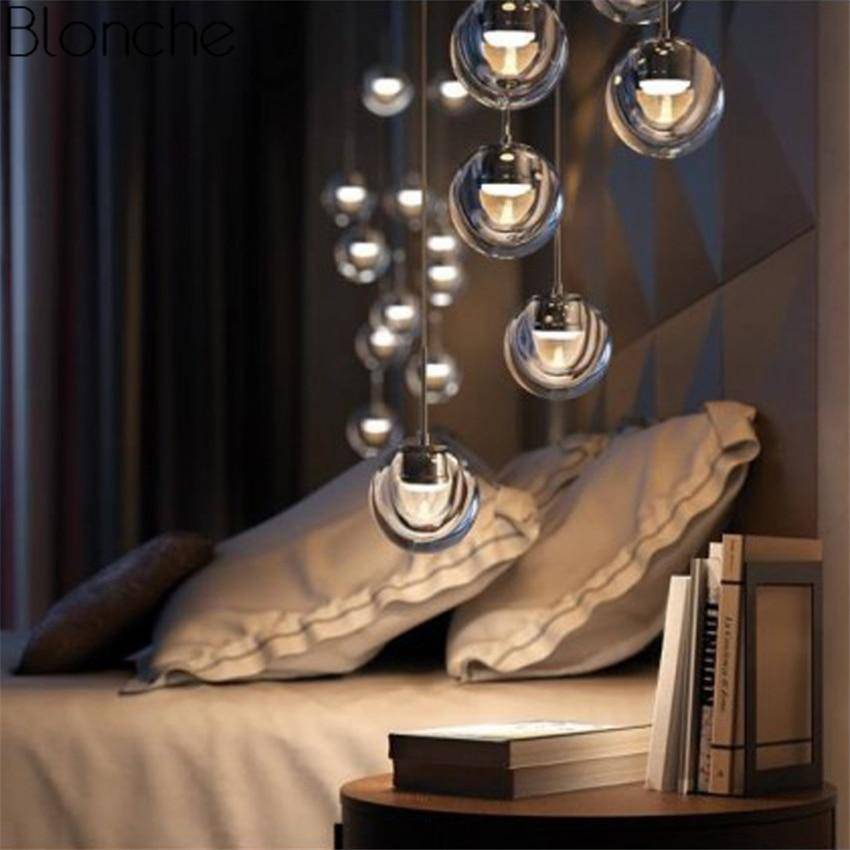 Suspension design boule en verre fumé Flask - vue 5 sur 7