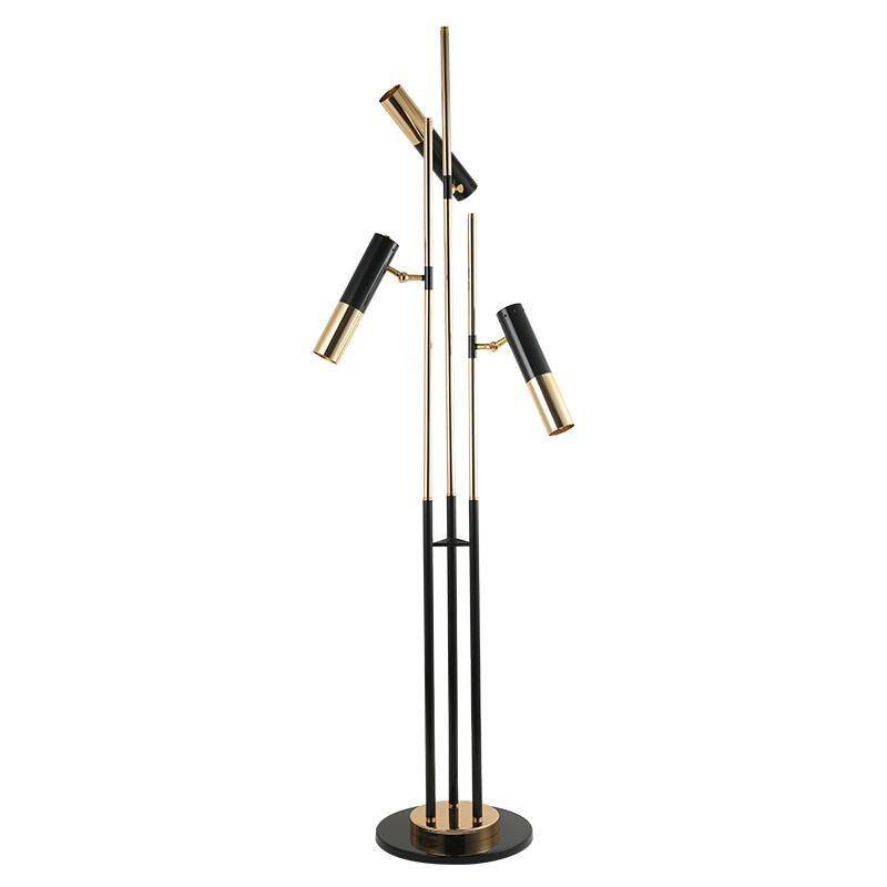 Lampadaire design LED tripes pied et lampes dirigeables Floor - vue 4 sur 6