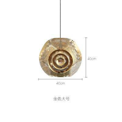 Suspension design doré ou argenté Hollowed - vue 6 sur 13