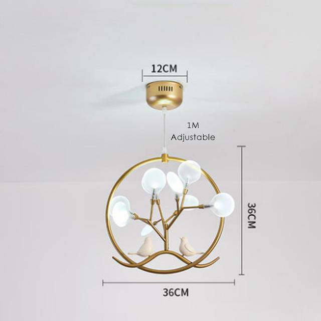 Lustre design à LED doré luciole Firefly - vue 5 sur 7