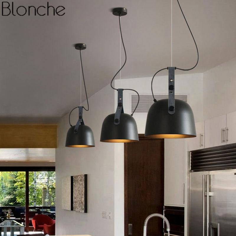Suspension LED en métal style industriel Belt - vue 5 sur 11