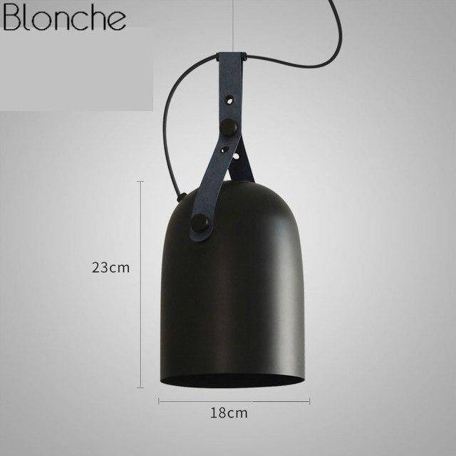 Suspension LED en métal style industriel Belt - vue 8 sur 11