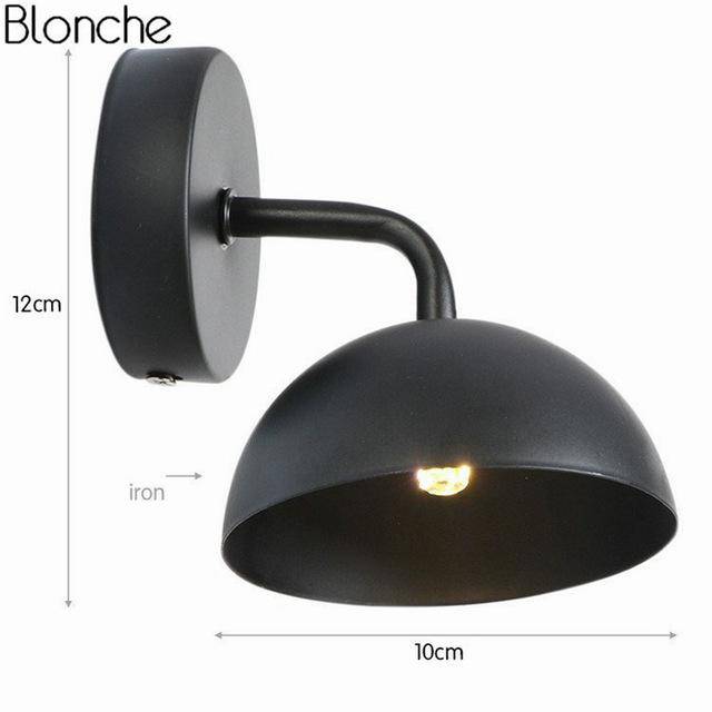 Applique murale LED abat-jour vintage Loft - vue 5 sur 9