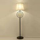 Lampadaire LED avec abat-jour en tissu European