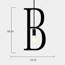 Suspension design LED avec Lettres en métal style Creative