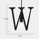 Suspension design LED avec Lettres en métal style Creative