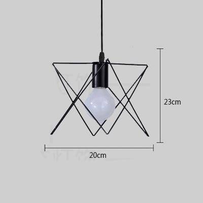 Suspension LED cage de différentes formes Industrial