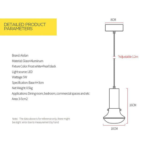 Suspension design élégante à LED Artistic