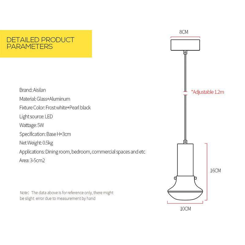 Suspension design élégante à LED Artistic - vue 8 sur 7