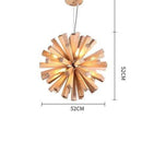 Suspension design à LED en bois style Wongshi