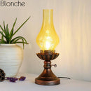 Lampe à poser vintage en métal et ampoule rétro Mona