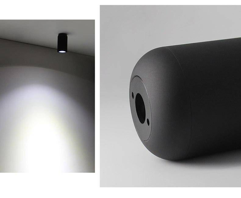 Spot au design cylindrique arrondi Mount